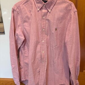 Ralph Lauren Men's Pink Button-Down Shirt